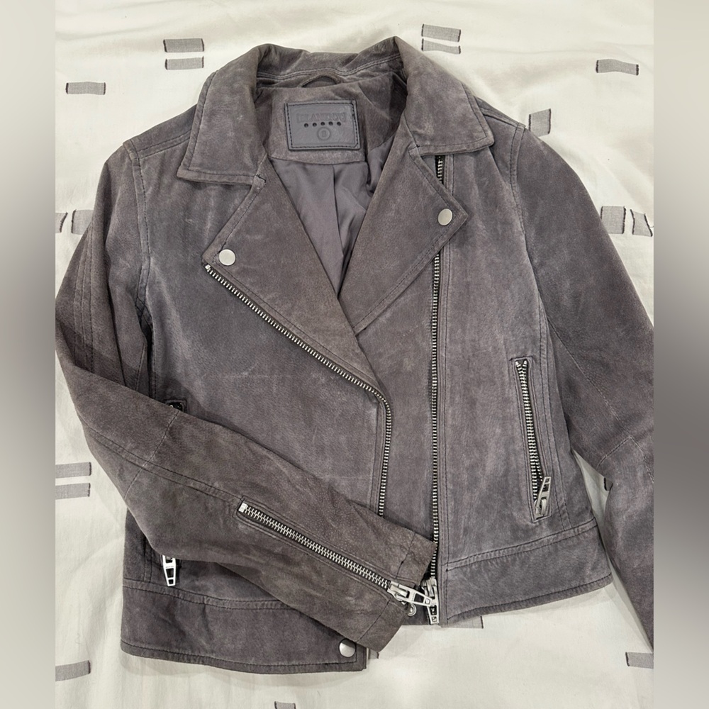 Grey suede jacket